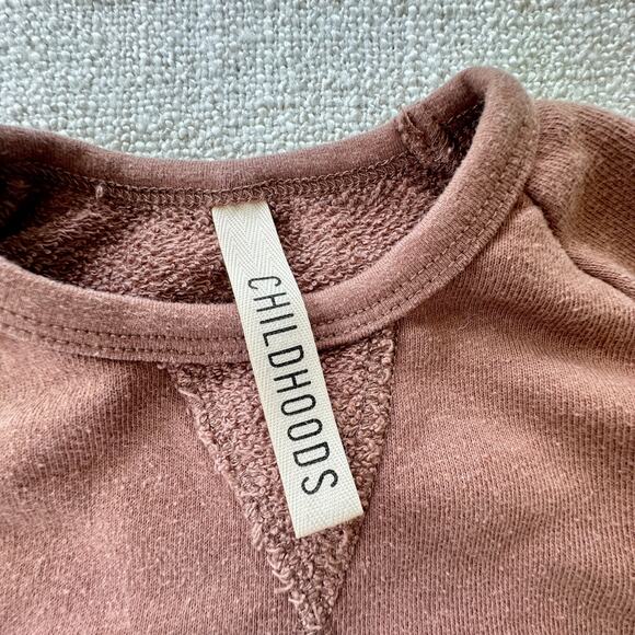 Childhoods Brown Peplum Sweatshirt VGUC 18-24mo - Picture 4 of 5